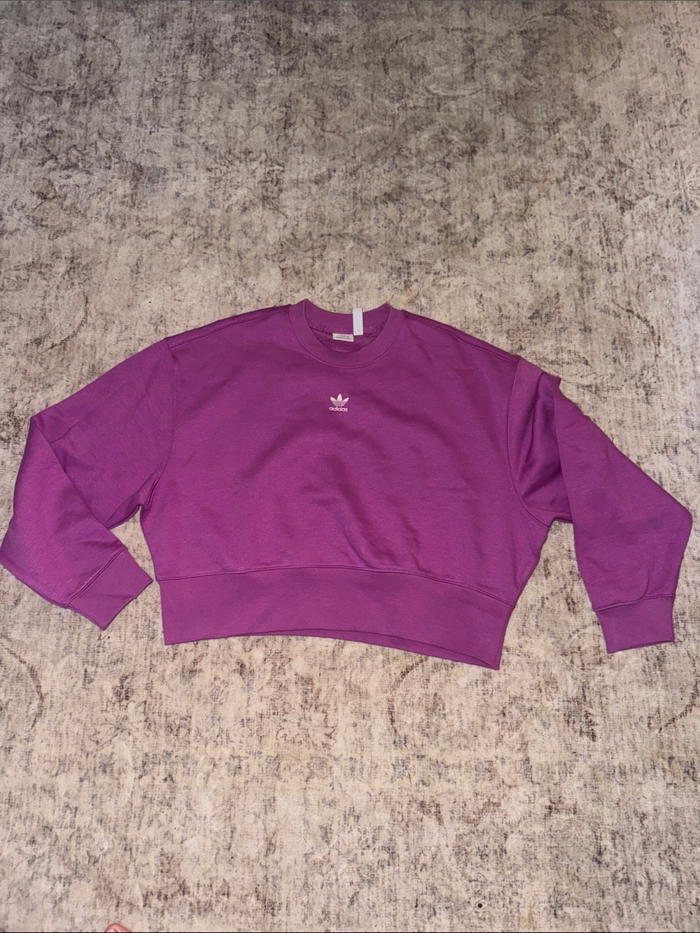 adidas Women's Purple Crewneck Sweatshirt